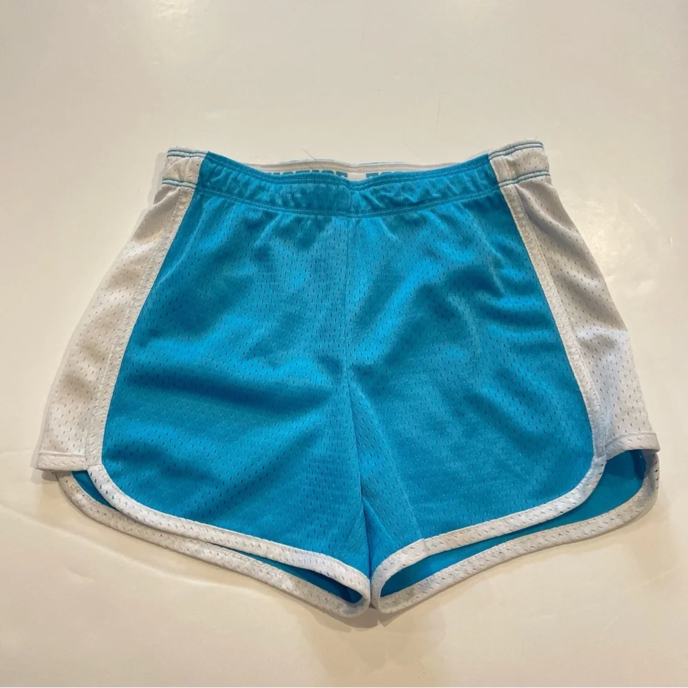 Justice Blue and White Athletic Shorts